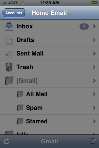 Navigation controller in Mail.app